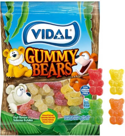 

Желейные Конфеты Мишки Vidal Gummy Bears без глютена Видал 100 г Испания