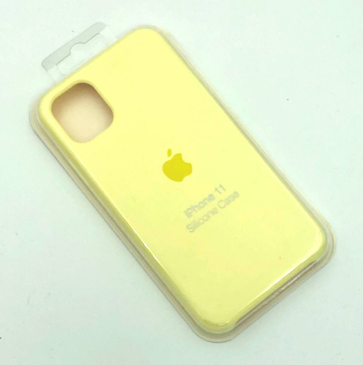 

Силиконовый чехол с микрофиброй внутри Apple iPhone 11 Silicon Case цвет #51 Mellow Yellow
