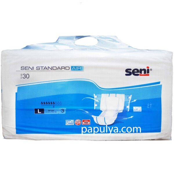 

Подгузники для взрослых Seni Standard Air Large 30 шт (100-150 см) сени стандарт