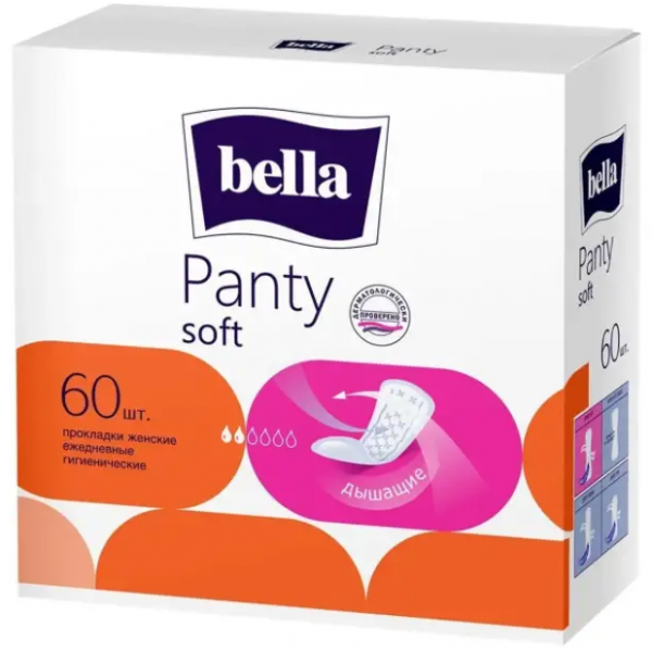 

Ежедневные гигиенические прокладки Bella Panty Soft 50+10 шт
