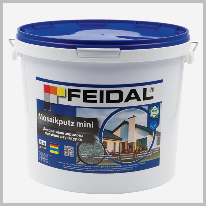 

Декоративная акриловая мозаичная штукатурка Feidal Mosaikputz mini А21 25кг
