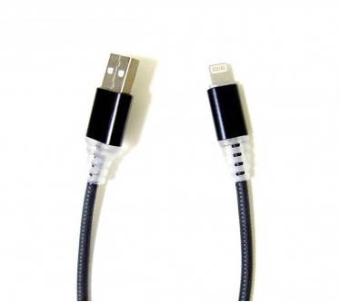 

Кабель Lightning для мобильного телефона Led line IP 181271, Черный