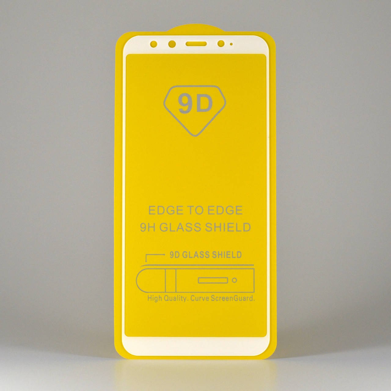 

Защитное стекло на Xiaomi Mi A2 белое клей по всей поверхности, Белый