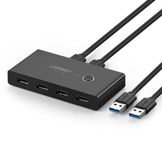 

Коммутатор Ugreen 2 In 4 Out USB 3.0 Switch Box 1.5М Black (30768)