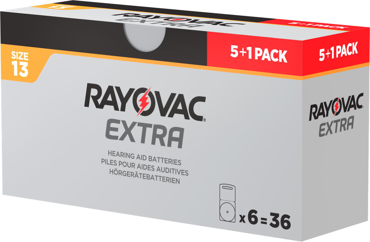 

Батарейки для слуховых аппаратов Rayovac EXTRA 13 (36шт)
