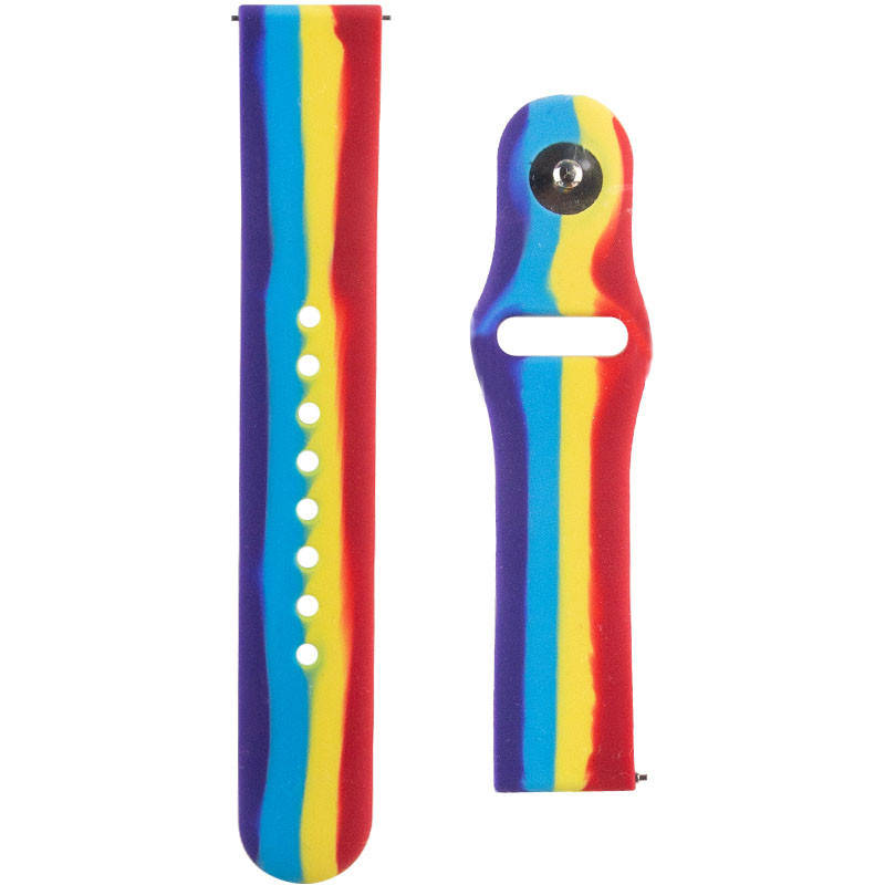 

Силиконовый Ремешок для Xiaomi Amazfit/Samsung 20 mm (Фиолетовый / Красный)