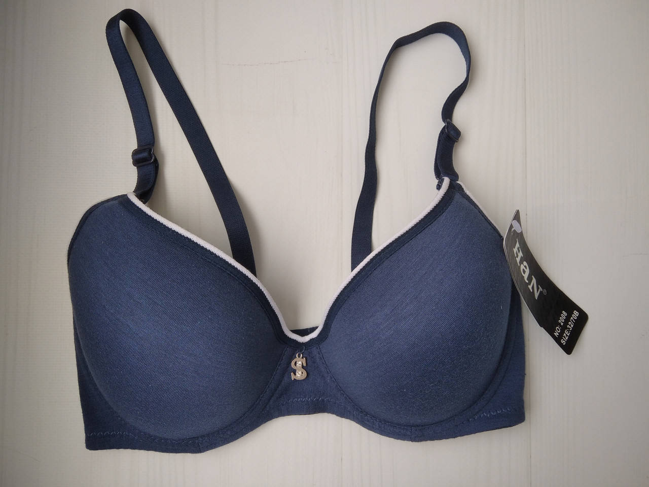 

Бюстгальтер HAN гладкий синий 70В 2008