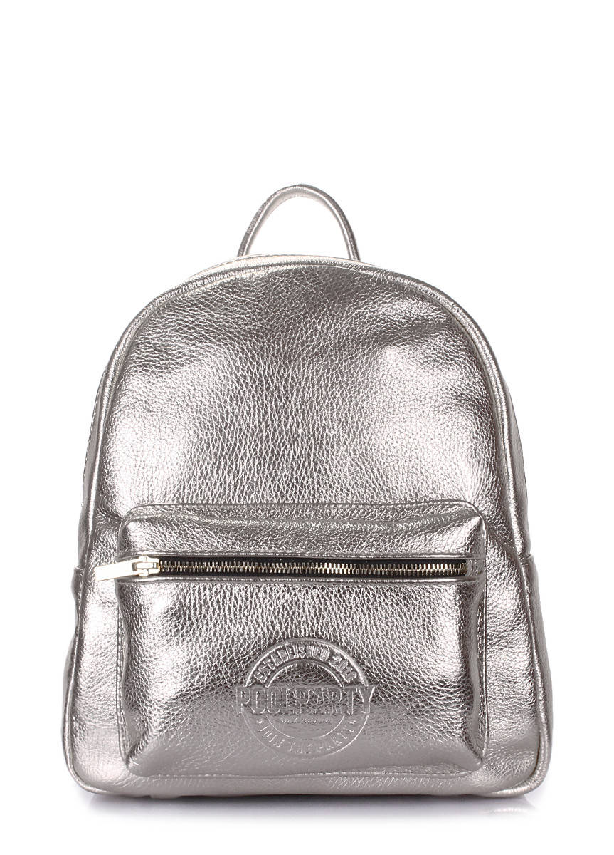 

Рюкзак женский кожаный POOLPARTY Xs xs-bckpck-leather-silver
