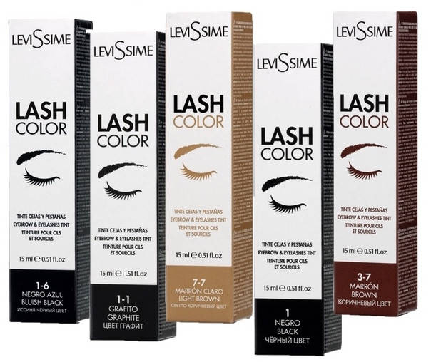 

КРАСКА LEVISSIME LASH COLOR ДЛЯ БРОВЕЙ И РЕСНИЦ, (15 МЛ)