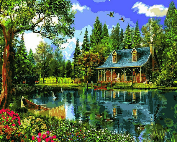 

Картина по номерам Летний день у озера 40 х 50 см (VP1146)