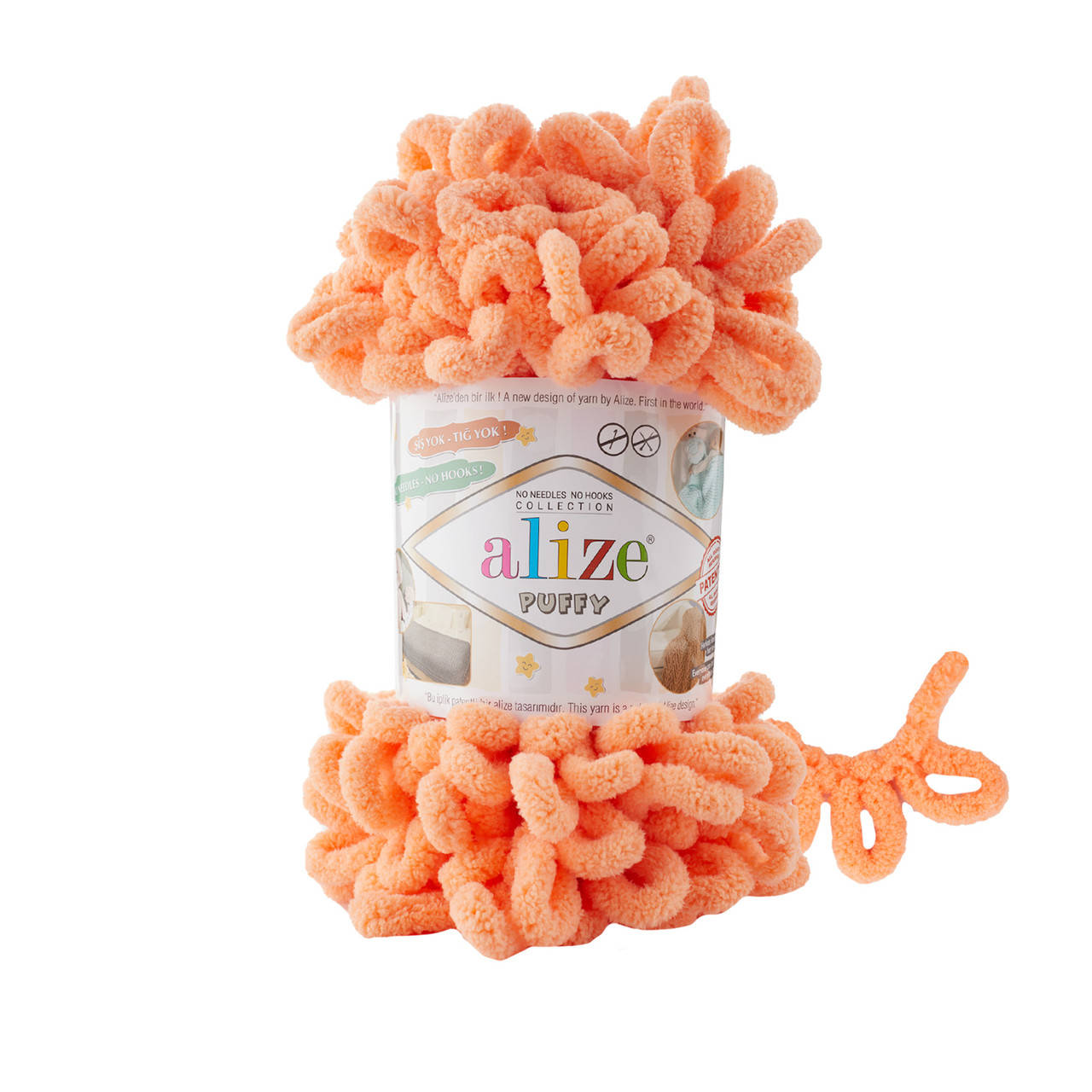 

Пряжа Alize Puffy 34 дыня