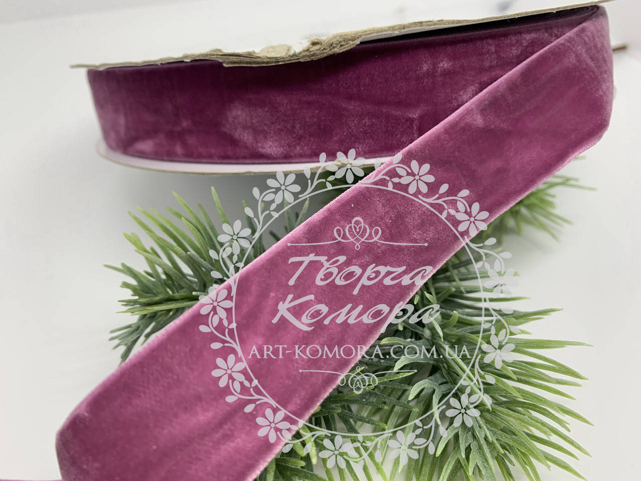 

Лента велюровая (бархатная) лиловая, 2,5 см