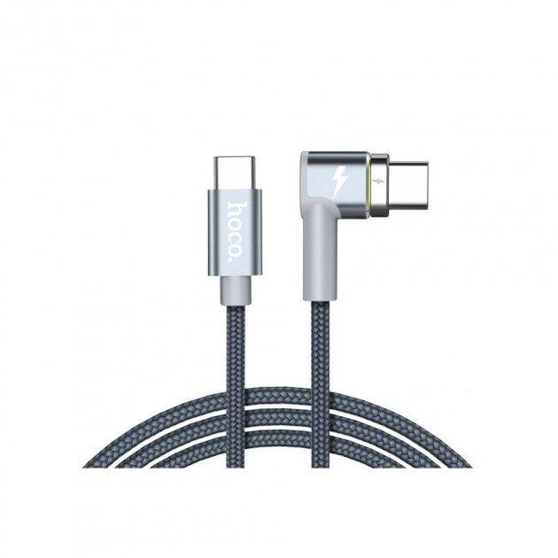

Кабель Hoco U40C Angled Magnetic Type-C Cable 87W 1.8m Gray