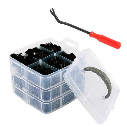 

Набор из 630 автомобильных крепежей, пистонов, клипс и съемник