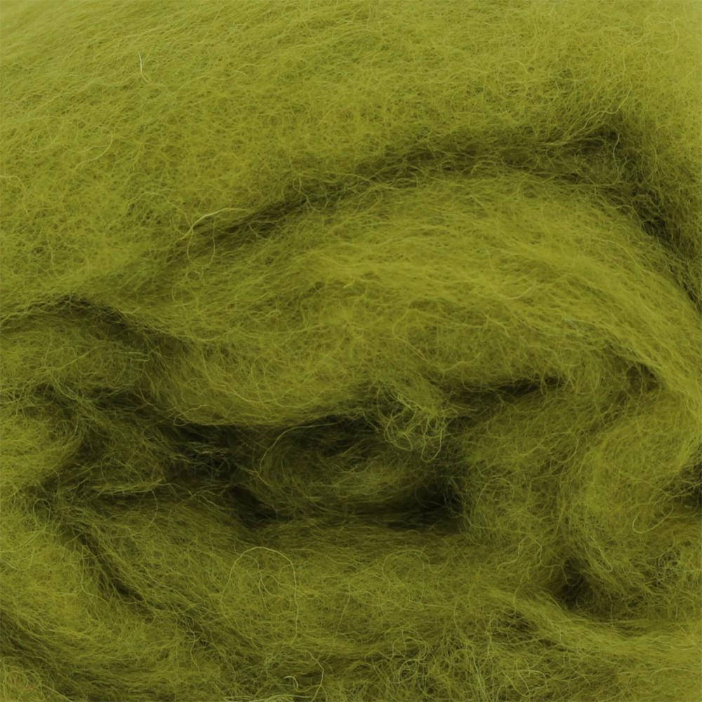 

Шерсть для валяния Новозеландская (27 микрон), Зелёный