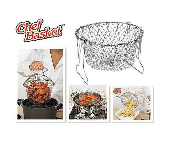 

Фритюрница Шеф Баскет (Chef Basket) – складная решетка для приготовления пищи