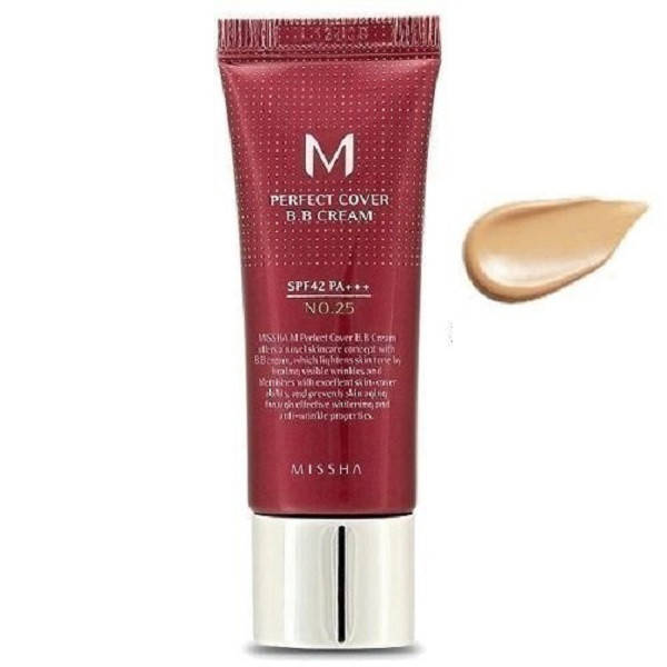 

ВВ крем MISSHA M PERFECT COVER BB CREAM SPF42/PA+++ (NO.25/WARM BEIGE) 20ML