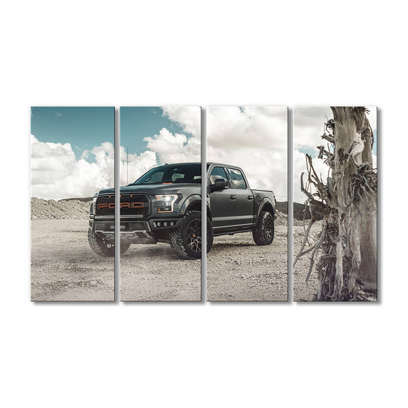 

Модульная картина Art-Wood «Тюнинг Форд F-150 Раптор 2018» 4 модуля 90x135 см