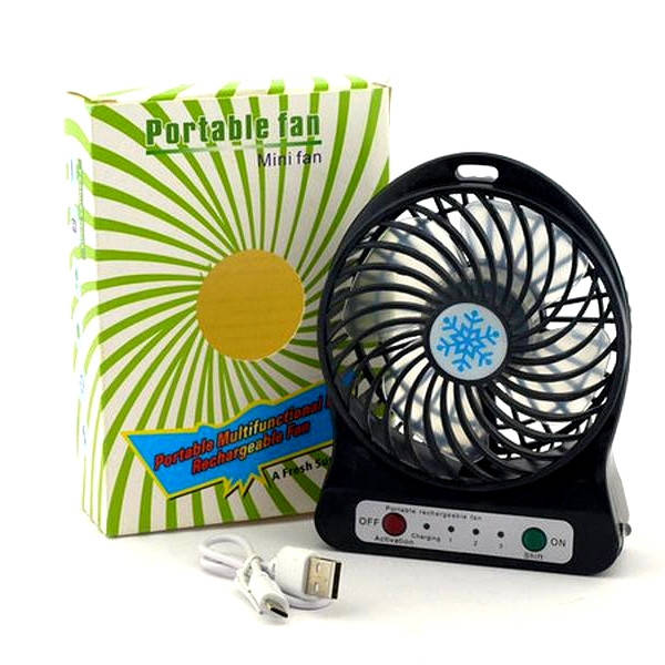 

Портативный мини вентилятор mini fan с аккумулятором Черный (Оригинальные фото)