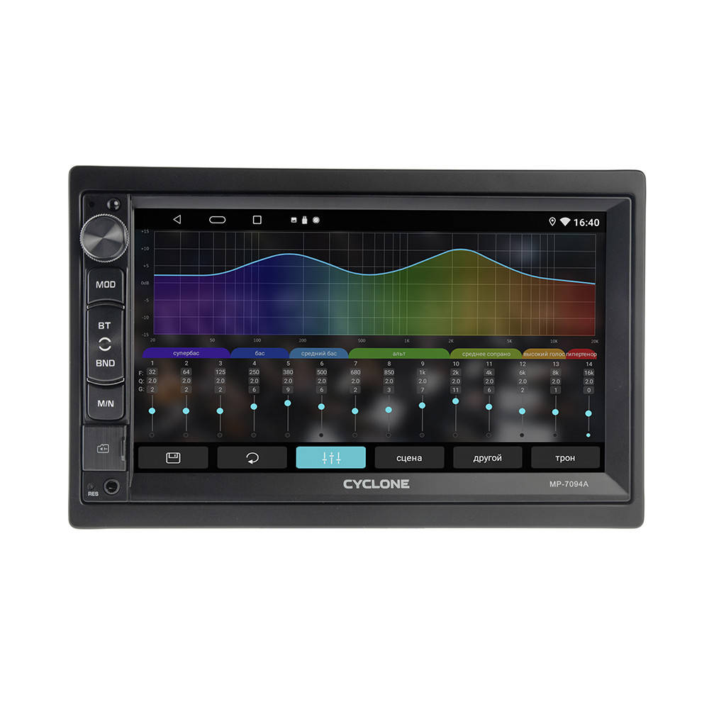

Автомагнитола Cyclone MP-7094A Android с GPS, Wi-Fi и Bluetooth