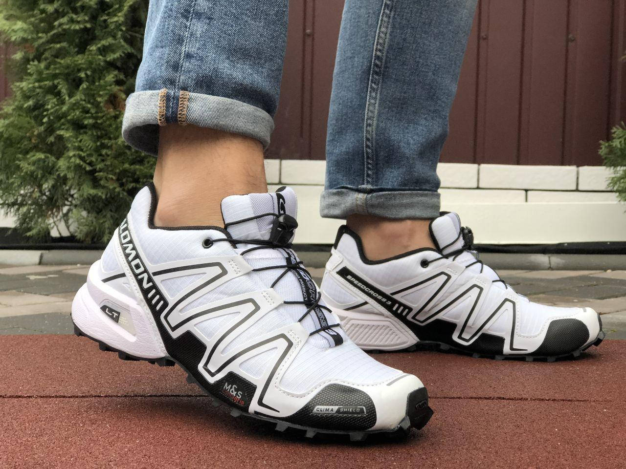 

Мужские кроссовки Salomon Speedcross 3 белые спортивные демисезонные кроссы саломон, Белый