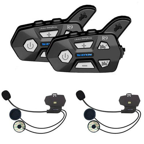 

Мотогарнитура Bluetooth на шлем, ПАРА, интерком Wayxin WX-R9