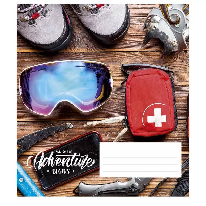 

Зошит шкільний в лінію 48 аркушів Школярик, Adventure begins