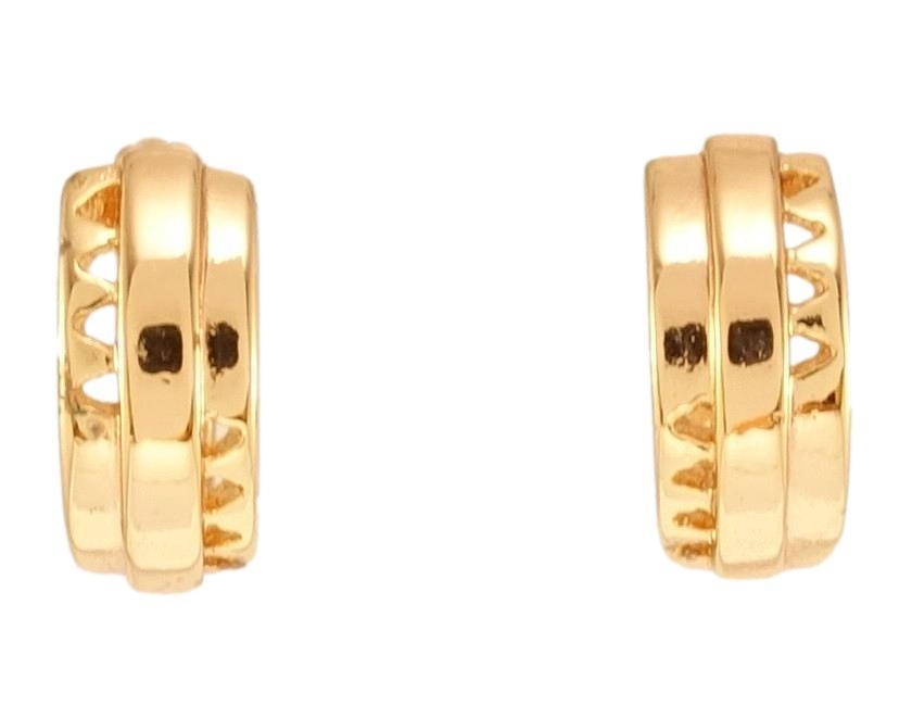 

Серьги Xuping M&L желтый оттенок колечки "Декоративный орнамент с треугольными вырезами"