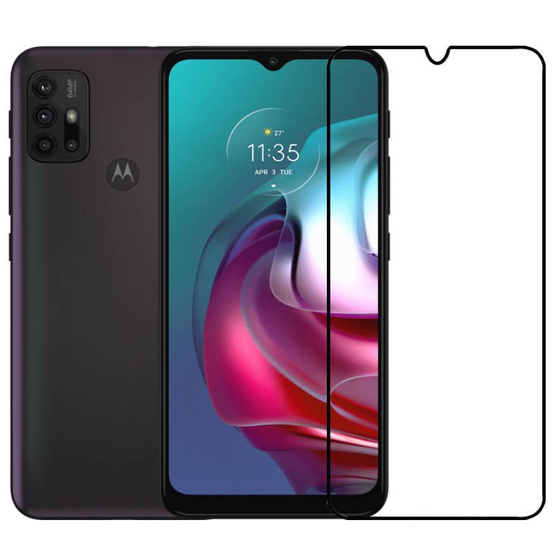 

Защитное стекло для Motorola Moto G10 / Moto G30 черный