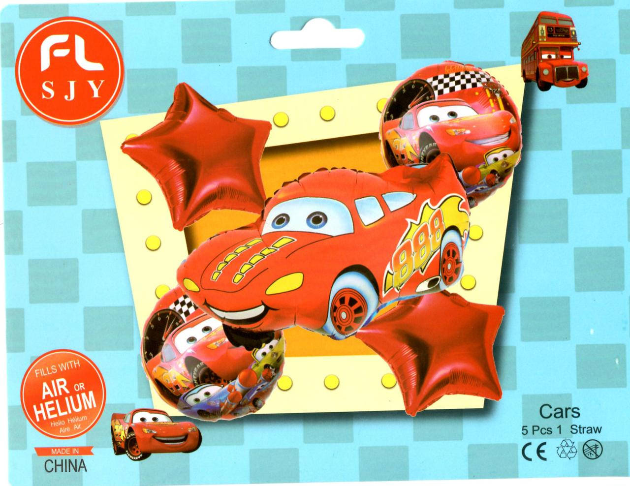 

Набор шаров Тачки, 5 шт, Разные цвета