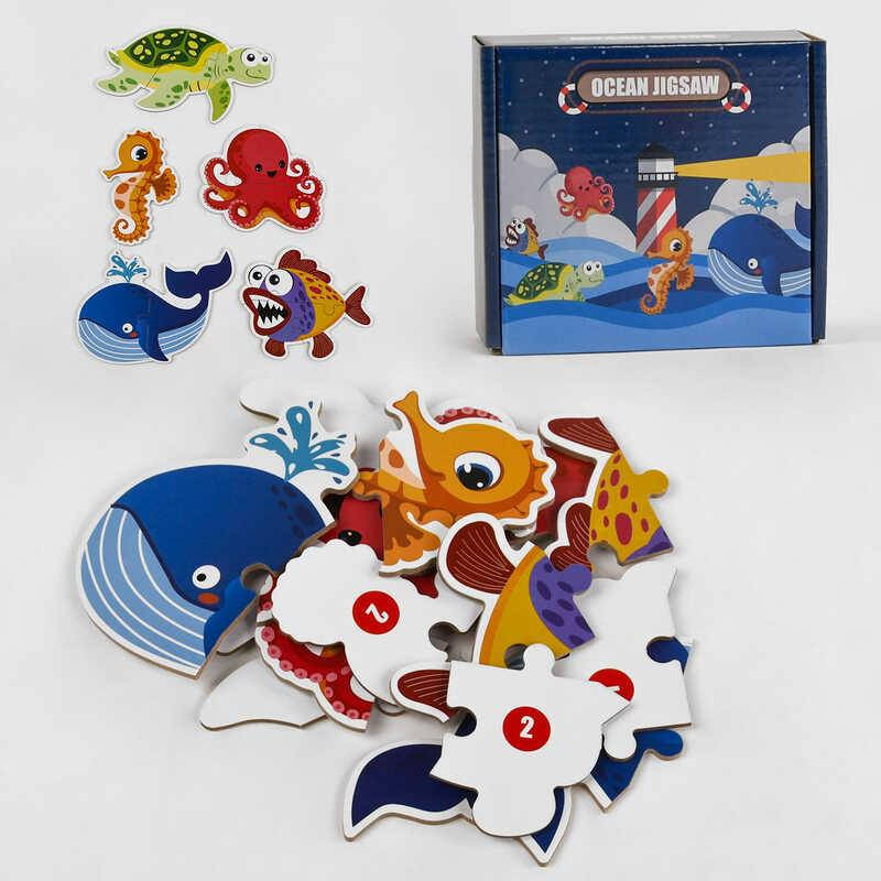 

Пазлы С 49865 (90) “Морские обитатели”, 15 элементов, в коробке