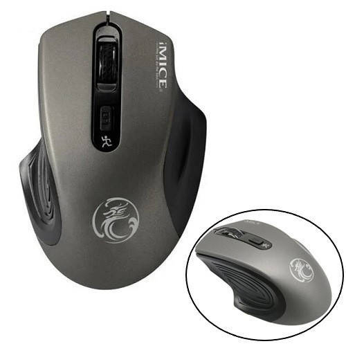 

Беспроводная игровая мышь мышка тихая 2000dpi iMice G-1800, серая