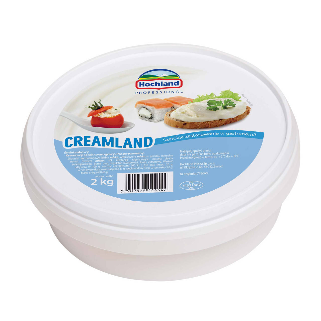 

Сир вершковий Профешіонал Канапка Хохланд (Hochland Professional Creamland) (2 кг.)