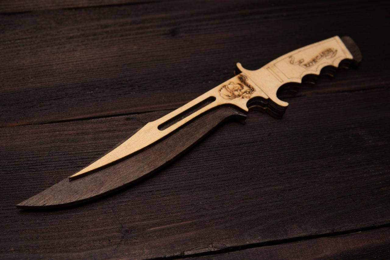 

Нож из фанеры игрушечный "Пират", Коричневый
