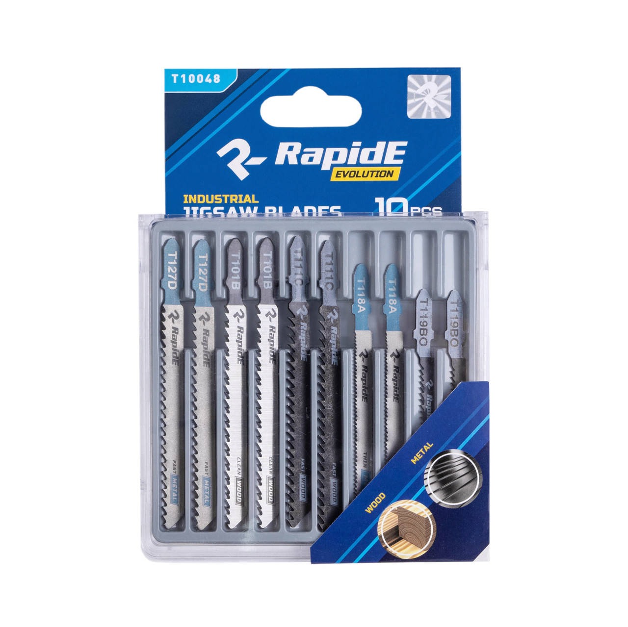 

Набор полотен для лобзика Rapide 10pcs(металл+дерево)