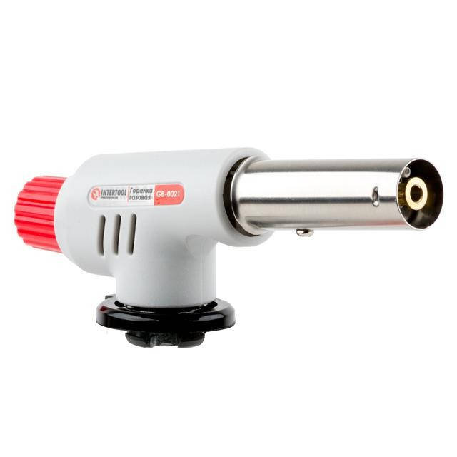 

Горелка газовая, пьезозажигание на регуляторе INTERTOOL GB-0021