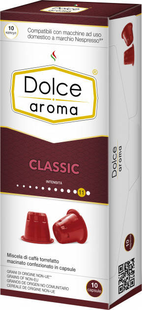 

Кофе в капсулах Dolce Aroma Classic, 10 капсул Nespresso