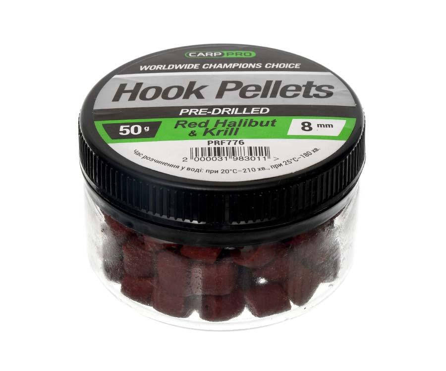 

Насадочный пеллетс Carp Pro Red Pre-Drilled Halibut+Krill 8 мм