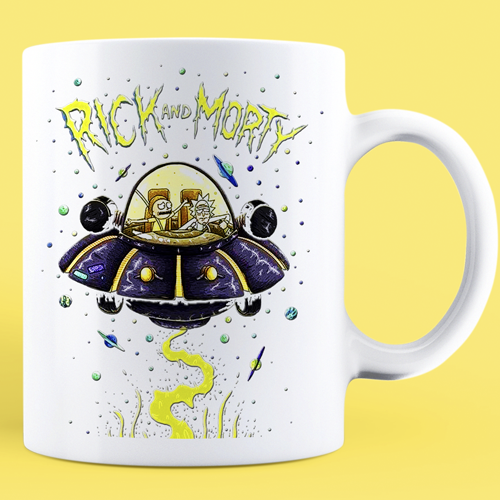 

Чашка Rick and Morty Ufo, Белый