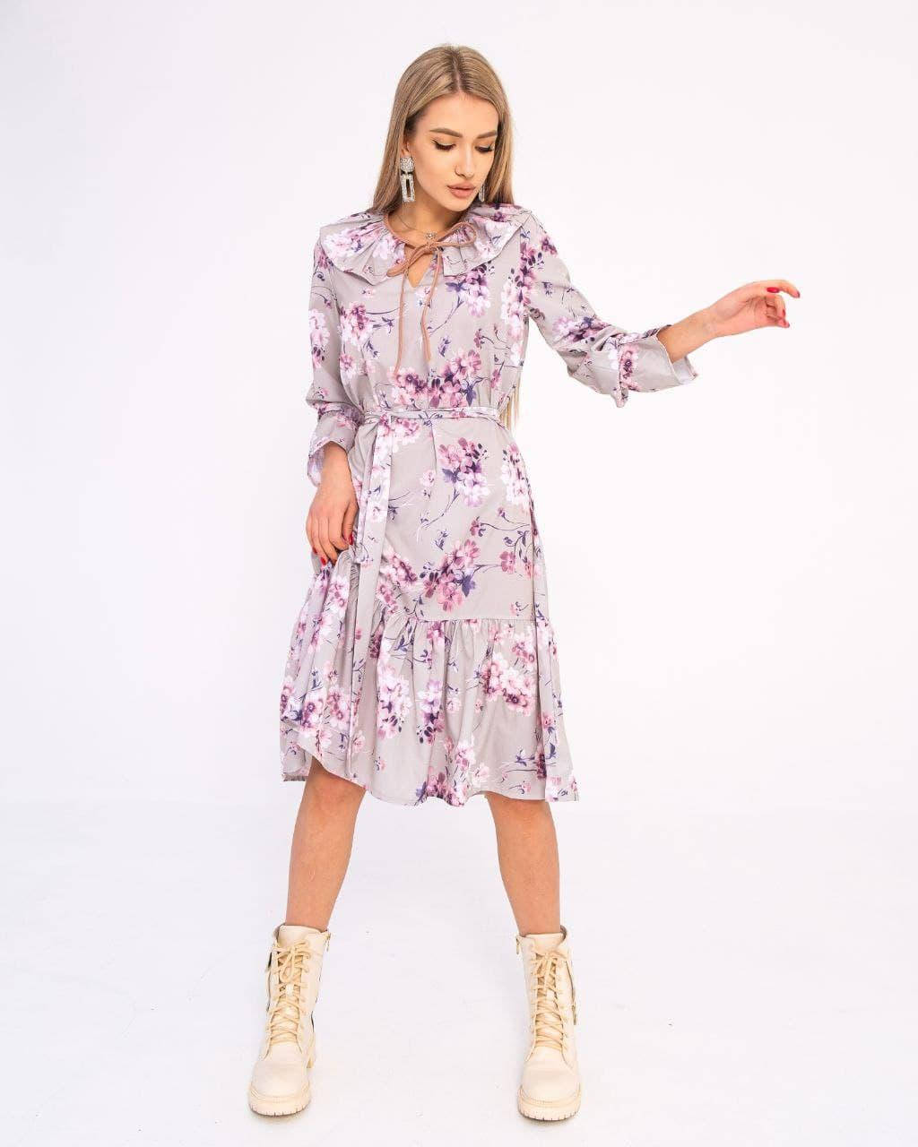 

Платье женское софт,отделка эко-кожа(42-52)(2цв) "ELISS" недорого от прямого поставщика