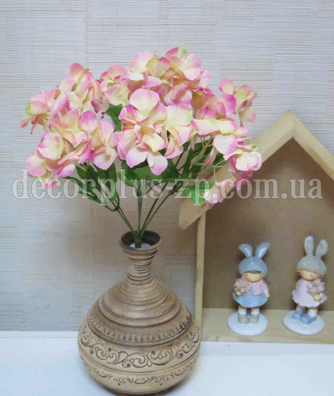 

Букет гортензии (7 веток), розовой, Голубой