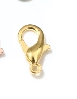 

Застежка карабин металлический для бижутерии цвет KC GOLD