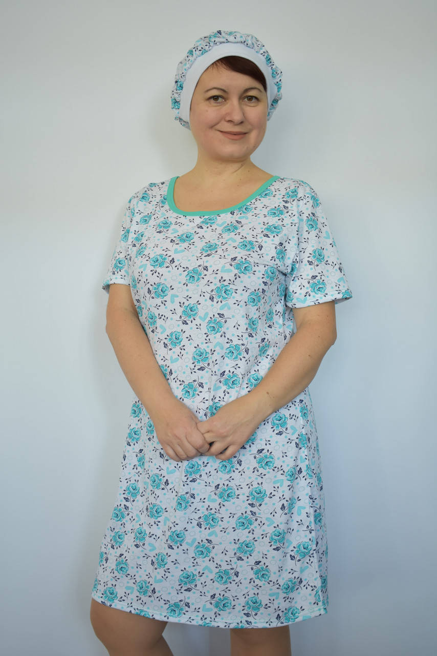 

Ночнушка женская хлопок 54, XL, Разные цвета