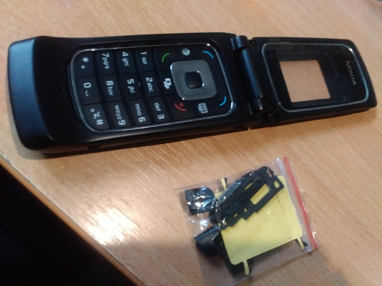 

Корпус Nokia 6555 чёрный c русской клавиатурой ориг., Черный