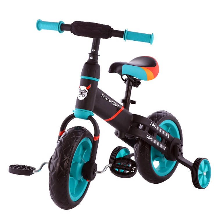 

Детский беговел - балансировочный велосипед 4 в 1, трехколесный велосипед синий XTH-102 blue