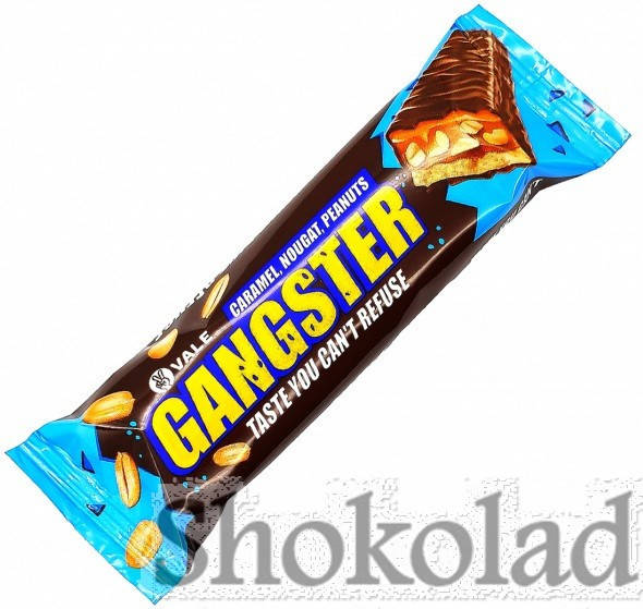 

Батончик Vale - Gangster (50 грамм) карамель-ирис-арахис