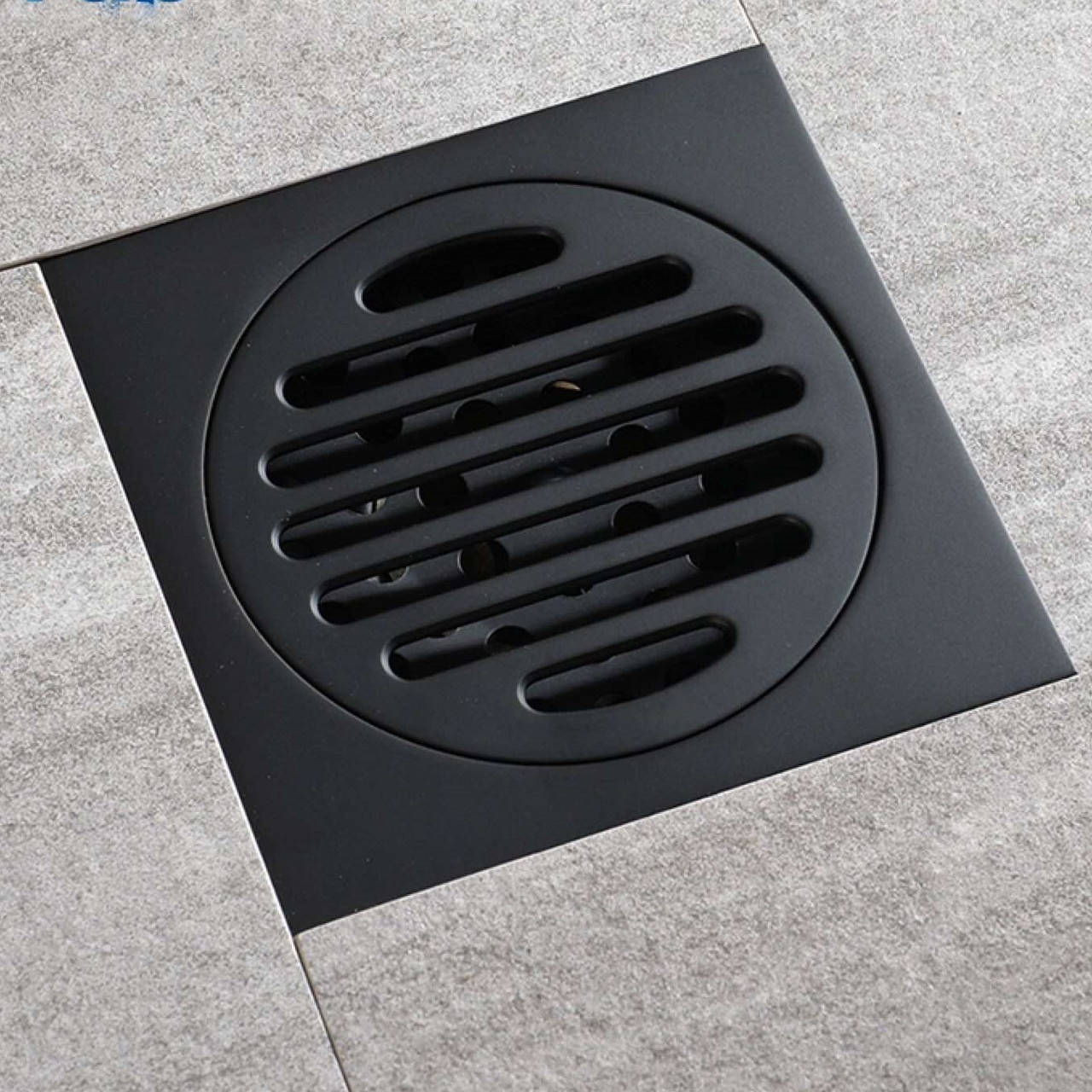 

Трап для душа с механическим обратным клапаном 10*10 GTH-345 Черный