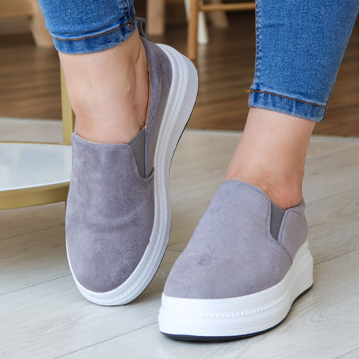 

Слипоны женские Fashion Falcon 3175 36 размер 23 см Серый