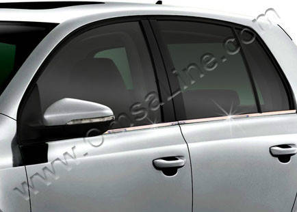 

Молдинг стекол (4 шт, нерж) - Volkswagen Golf 6