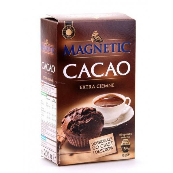 

Какао Magnetic Cacao экстра тёмное, 200 г
